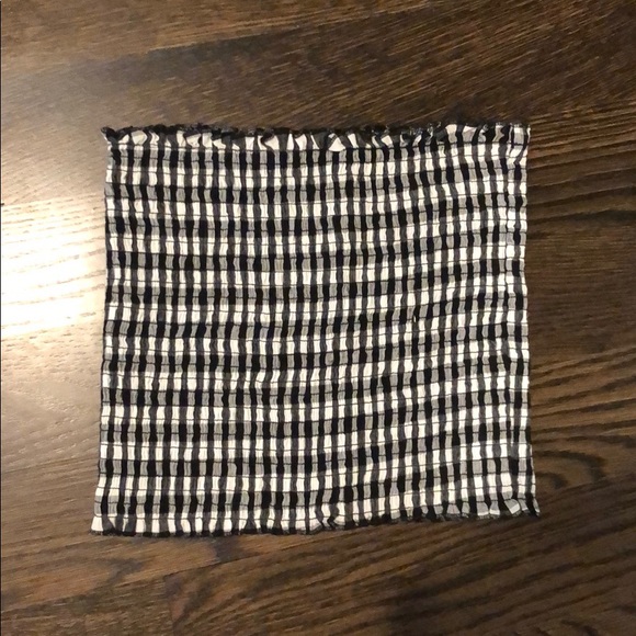 Brandy Melville Gingham Tube Top - Picture 1 of 3